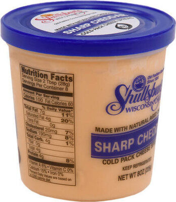 Sharp Cheddar Cold Pack Cheese Spread, Sharp Cheddar