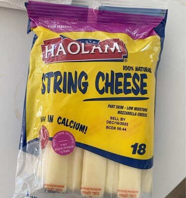 100% Natural Mozzarella String Cheese