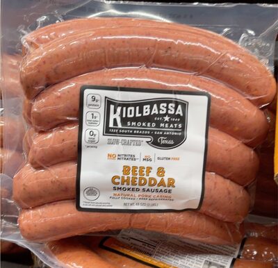 Beef & Cheddar Smoked Sausage, Beef & Cheddar