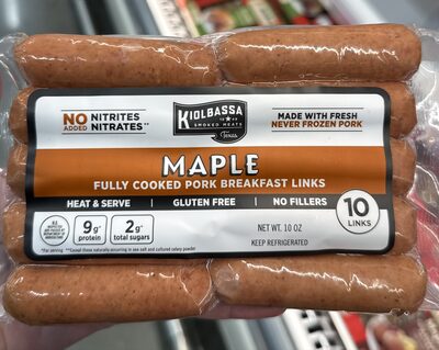 Maple Breakfast Links Fully Cooked Sausage