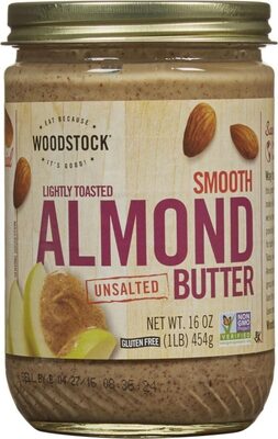 Unsalted Lightly Toasted Almond Butter, Unsalted