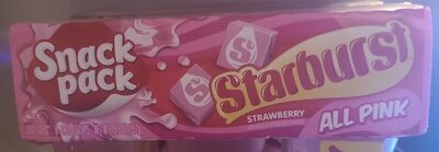 Snack Pack Pink STARBURST Flavored Juicy Gels Cups, 3.25 oz., 6-Count