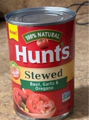 Hunt's Stewed Tomatoes With Basil, Garlic & Oregano, 14.5 oz.