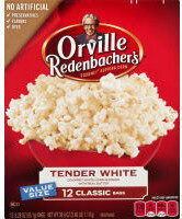 Orville Redenbacher's Tender White Popcorn, Classic Bag, 12-Count