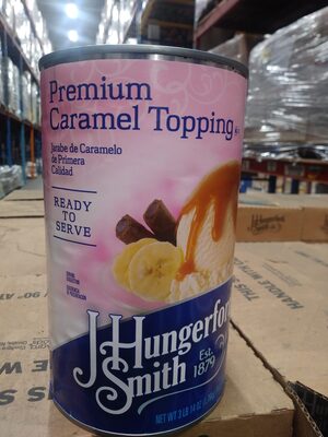 J HUNGERFORD SMITH Premium Caramel Topping, 6/#5 can