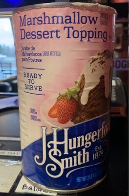 J HUNGERFORD SMITH Marshmallow Topping, 6/#5 can