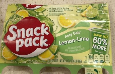 SNACK PACK Gels Lemon Lime