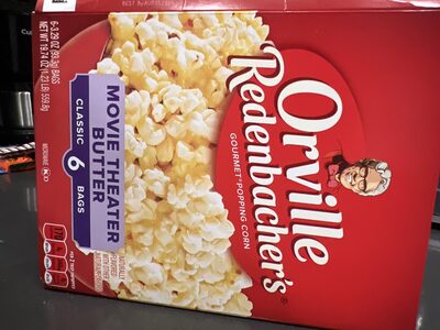 Orville Redenbachers Microwave Popcorn, Movie Theater Butter Flavor, 3 oz., 6-Count
