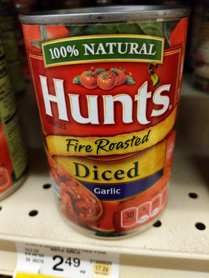 Garlic Fire Roasted Diced Tomatoes, Garlic