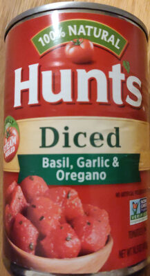 Hunts Diced Tomatoes with Basil, Garlic and Oregano, 14.5 oz. Can