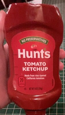 Hunts Conventional Ketchup, Inverted Red Bottle 12/14 oz