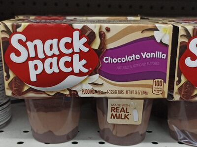 SNACK PACK Pudding Triples Chocolate Vanilla