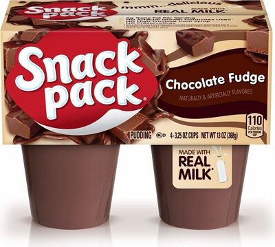 Snack Pack Chocolate Fudge Pudding Cups, 3.25 oz., 4-Count