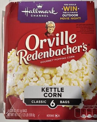 Orville Redenbachers Microwave Popcorn, Kettle Corn, 3.3 oz., 6-Count