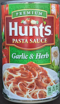 Hunts Garlic & Herb Pasta Sauce, 24 oz. Can
