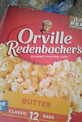 Orville Redenbacher's Butter Popcorn, 3.29 Ounce Classic Bag, 12-Count