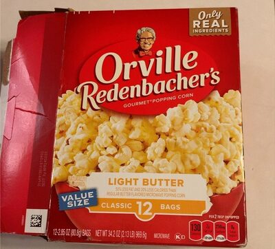 Light Butter Gourmet Popping Corn, Light Butter