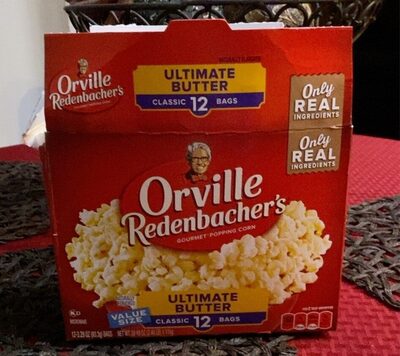 Orville Redenbacher's Ultimate Butter Popcorn,  Classic Bag, 12-Count