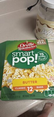 Orville Redenbacher's SmartPop! Butter Microwave Popcorn, 2.69 Ounce Classic Bag, 12-Count