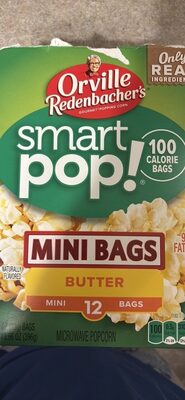 Orville Redenbachers Microwave Popcorn, SmartPop! Butter Flavor, 1.6 oz., 12-Count