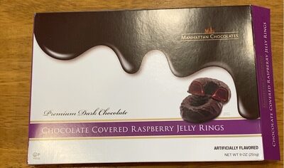Chocolate Covered Raspberry Jelly Rings, Chocolate