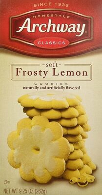 Frosty Lemon Soft Cookies, Frosty Lemon