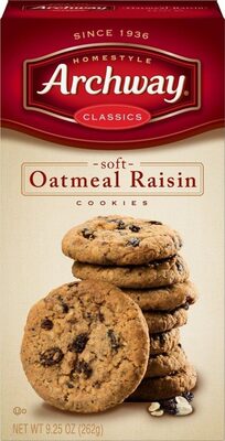 Soft Oatmeal Raisin Classics Cookies, Soft Oatmeal Raisin