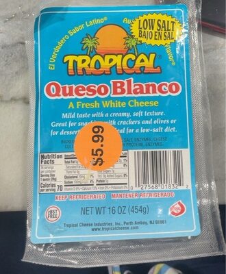 Low Salt Queso Blanco