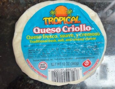Queso Criollo-Traditional Fresh, Soft, And Creamy Cheese