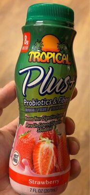 Probiotics & Fiber Strawberry Drinkable Yogurt, Strawberry