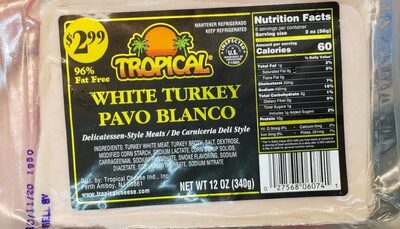 Tropical White Turkey, 12 Oz