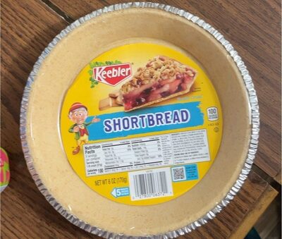 9 Inch Size Shortbread Pie Crust