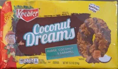 Fudge Coconut & Caramel Cookies, Fudge; Coconut; Caramel