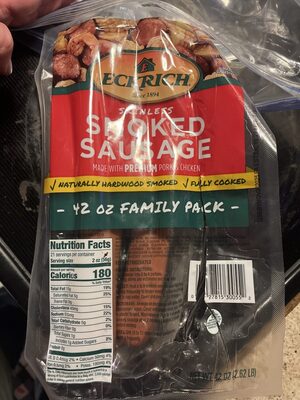 Smoked Skinless Sausage, Smoked