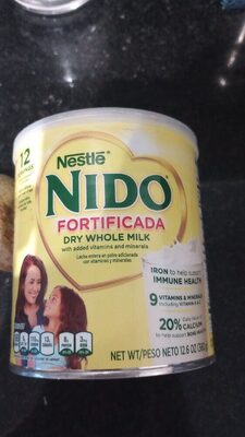 NIDO Fortificada Dry Milk 12.6 oz. Canister