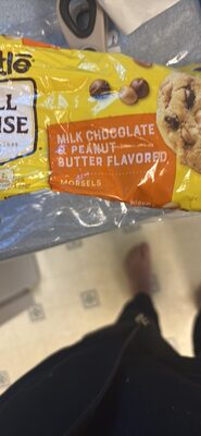NESTLE TOLL HOUSE Peanut Butter Flavored & Milk Chocolate Morsels 11 oz. Bag
