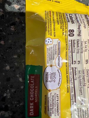 TOLL HOUSE Dark Chocolate Morrsel Plant Based 9 Ounce Bag US