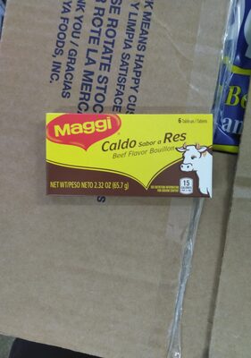 MAGGI Beef Flavor Bouillon Tablets 2.32 oz. Box