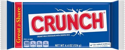 Creamy Milk Chocolate With Crisped Rice Bar, Creamy Milk