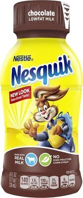 NESQUIK Chocolate Lowfat Milk 8 fl. oz. Bottle
