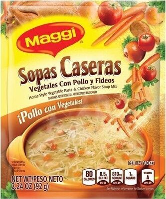 Home-Style Vegetable Pasta & Chicken Flavor Soup Mix, Chicken