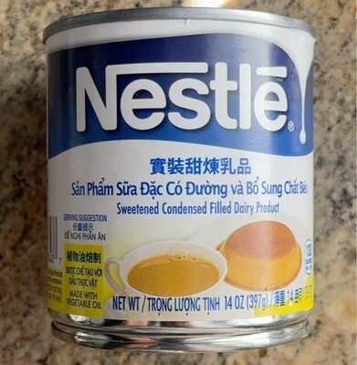 Sweetened Condensed Filled Dairy Product, Sweetened