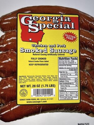 Chicken And Pork Smoked Sausage