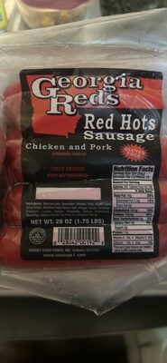 Chicken And Pork Red Hots Sausage