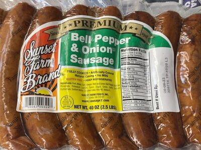 Bell Pepper & Onion Sausage, Bell Pepper & Onion