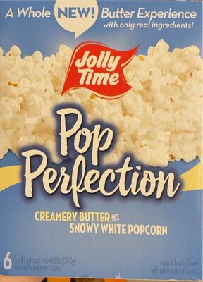 Creamery Butter On Snowy White Pop Perfection Microwave Popcorn, Creamery Butter