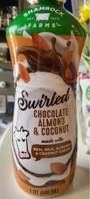 Chocolate Almond & Coconut Swirled Milk, Chocolate Almond & Coconut