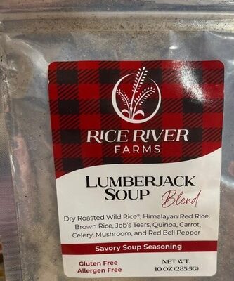 Wild Rice Lumberjack A Rich And Hearty Blend Of Wild Rice, Brown Rice, Red Rice, Mushrooms, Quinoa, Job's Tears, Vegetables, And Rice Beans With And Herb Seasoning Packet Soup, Wild Rice Lumberjack