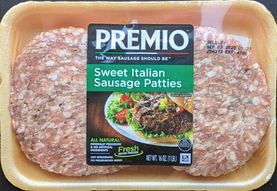 Sweet Italian Sausage Patties, Sweet Italian