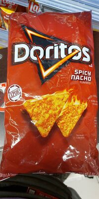 Spicy Nacho Flavored Tortilla Chips, Spicy Nacho